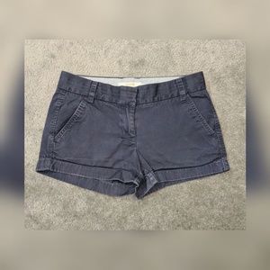 J.Crew navy blue chino shorts